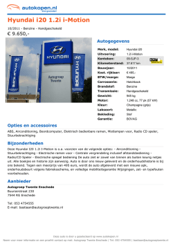Hyundai i20 1.2i i-Motion