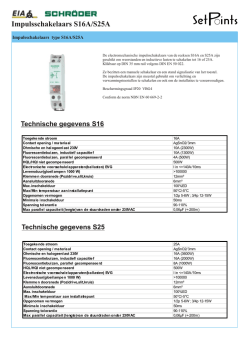 Impulsschakelaars S16A/S25A