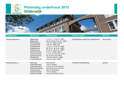 Planmatig onderhoud 2015 Gildenwijk