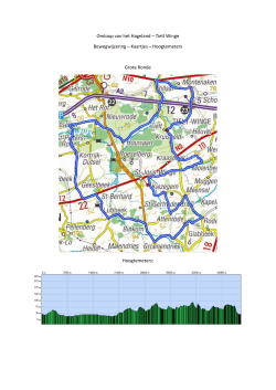 Maps - Lotto Cycling Cup