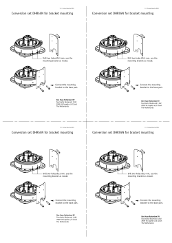 Side bracket mounting manual DHR55N