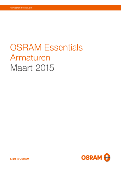 OSRAM Essentials Armaturen Maart 2015