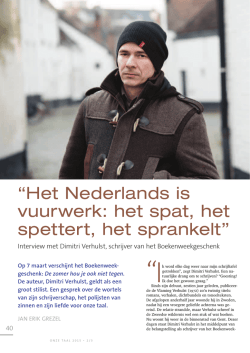 het hele interview - Genootschap Onze Taal