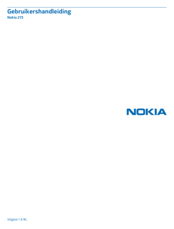 Gebruikershandleiding Nokia 215