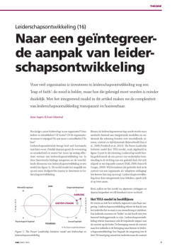 Naar een geïntegreerde aanpak van leiderschapsontwikkeling