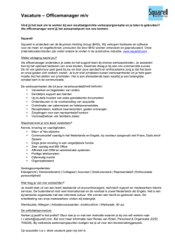 HIER het complete functieprofiel (Pdf format)