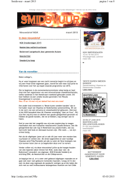 Nieuwsbrief maart - Nederlands Gilde van Kunstsmeden