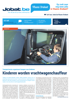 Kinderen worden vrachtwagenchauffeur