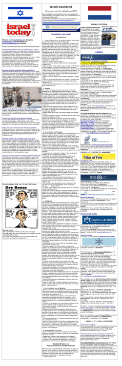 Isra&euml;l-weekbrief - Isra&euml;lPlatform.nl