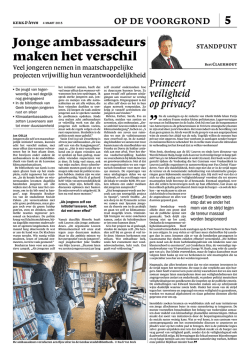 Jonge ambassadeurs maken het verschil