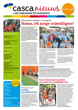 Hoezo, 0% jonge vrijwilligers?