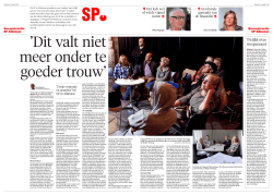 SP: de reconstructie - Noordhollands Dagblad