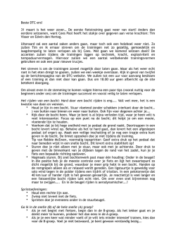 Info Fietstraining DTC