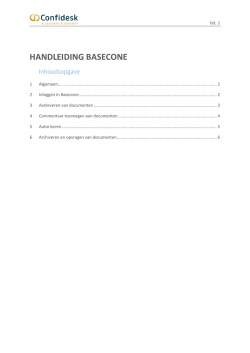 HANDLEIDING BASECONE