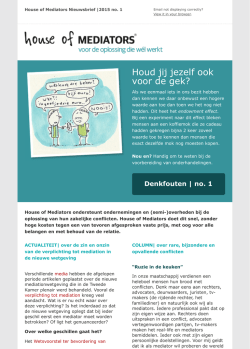 Houd jij jezelf ook voor de gek?