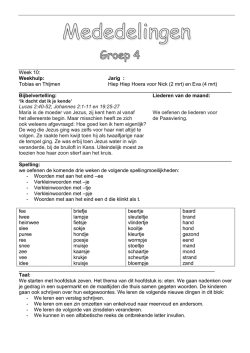 Groep 4 - Johannes Postschool