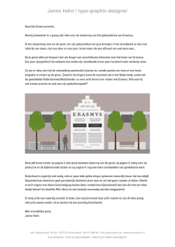 een grafisch gevelelement met informatie over het leven van Erasmus