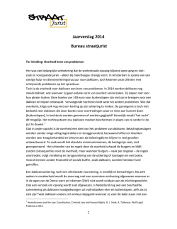 Jaarverslag 2014 Bureau straatjurist