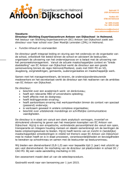 Directeur Stichting Expertisecentrum Antoon van Dijkschool