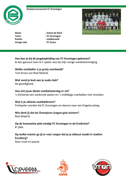 Interview Sietze de Klerk FC Assen