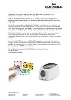 Durable belgium ook op de grafische beurs.