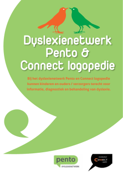 Brochure Dyslexie - Connect Logopedie