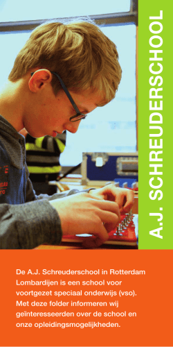 Nieuwe folder - AJ Schreuderschool