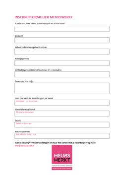 INSCHRIJFFORMULIER MEURSWERKT