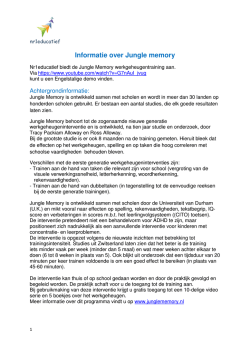 Informatie over Jungle memory