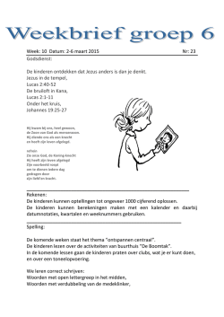 Groep 6 - Johannes Postschool