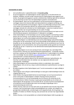 inschrijfvoorwaarden van Wolters Housing
