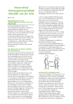 hier de laatste nieuwsbrief van maart 2015 (pdf formaat)