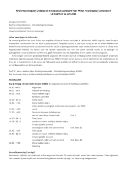 Introductie Cursus - Ontwikkelingsneurologie
