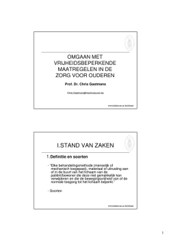 ethische aspecten- prof. Chris Gastmans