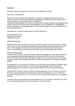 Disclaimer - Het Nieuwe Geluid