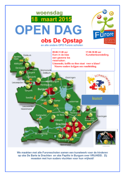 9 maart OPEN DAG