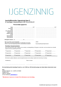 Inschrijfformulier IJgenzinnig fase 2