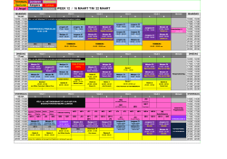 Trainingsschema per 16 maart