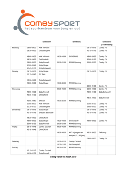 Groepslesrooster