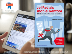 Donner Je iPad als mobiel kantoor