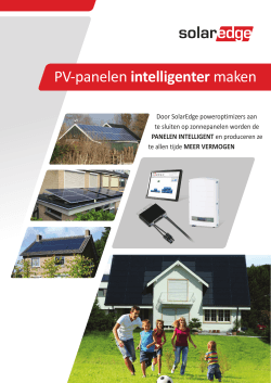 PV-panelen intelligenter maken