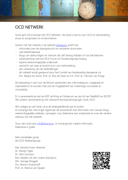 OCD Netwerk Flyer