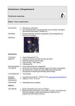 Handschoen anti vibratie