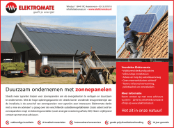 Duurzaam ondernemen met zonnepanelen