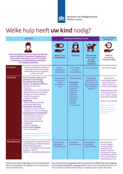 Infographic Welke hulp heeft mijn kind nodig