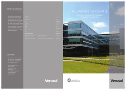 DUURZAME RENOVATIE