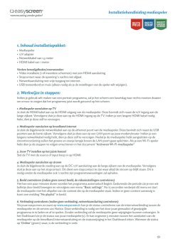 Installatiehandleiding mediaspeler.pages