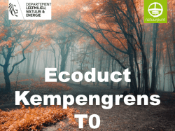 Ecoduct van Postel over E34 - T0 meting