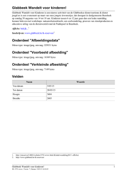 Glabbeek Wandelt voor kinderen! Onderdeel "Afbeeldingsdata