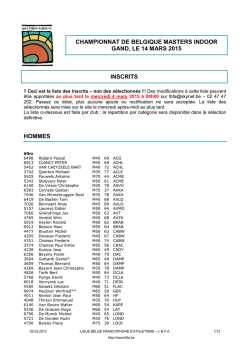 Inscrits CB Ind masters 140315